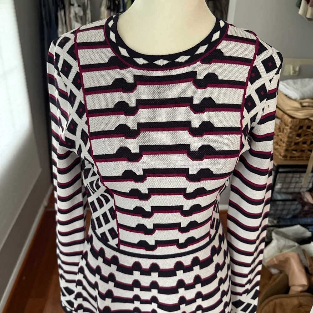 Eliza J Black and White Geometric Mini Dress - Picture 5 of 10